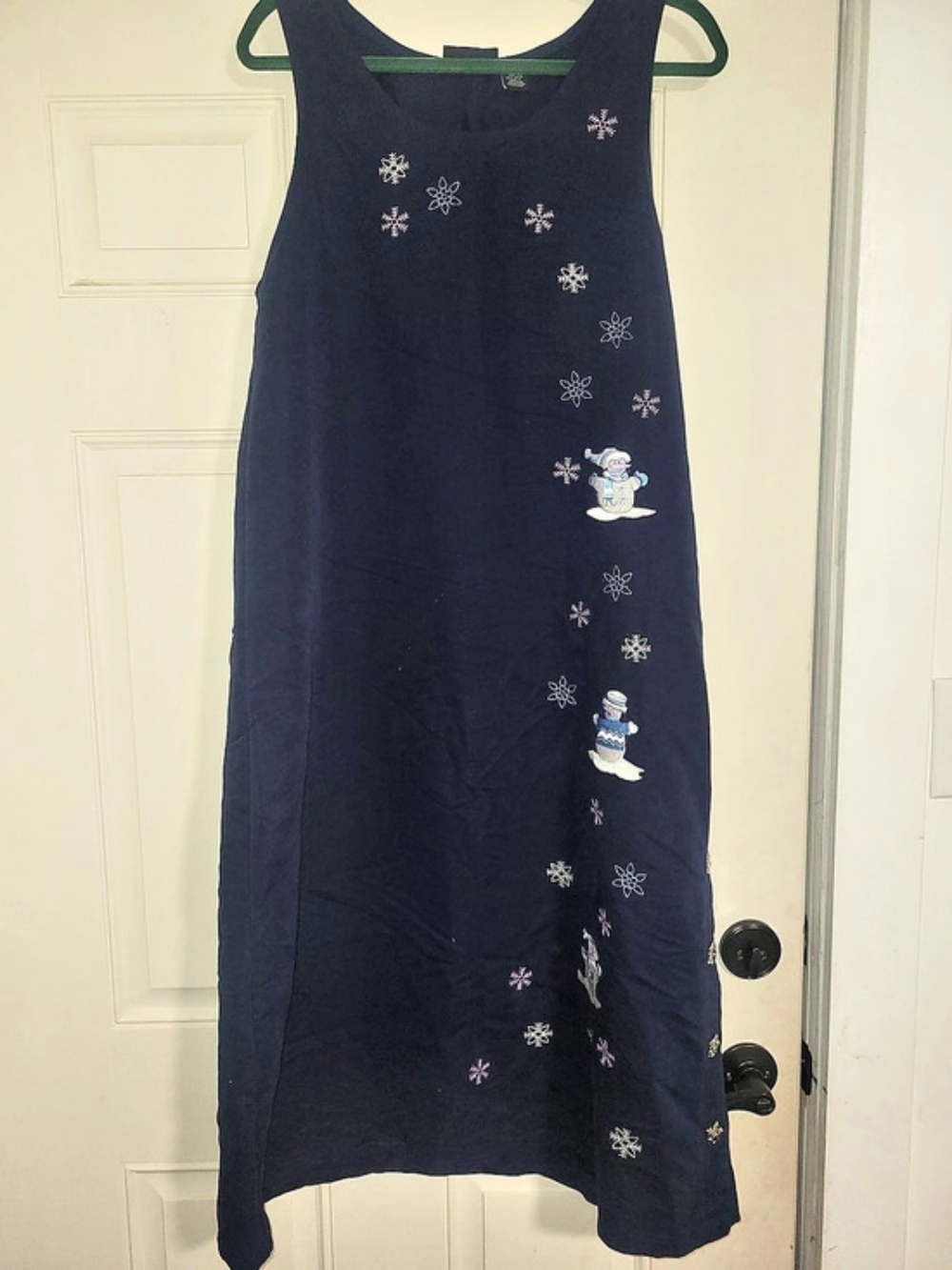 Fashion Classics Embroidered Maxi Dress in Blue Like New